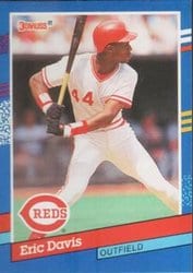 1991 Donruss Base Set Eric Davis #84 card