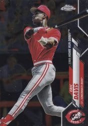 2020 Topps Chrome Update Base Set Eric Davis #U-100 card
