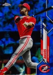 2020 Topps Chrome Update Sapphire Edition Base Set Eric Davis #U-204 card
