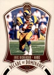 2021 Panini Legacy Decade of Dominance Eric Dickerson #DD-8 card