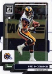 2022 Donruss Optic Base Set Eric Dickerson #120 card