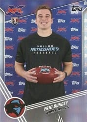 2020 Topps XFL Base Set Eric Dungey #85 card