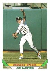 1993 Topps Base Set Eric Fox #46 card