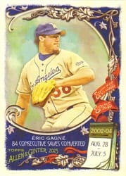 2023 Topps Allen & Ginter Spotless Spans Eric Gagne #SS-10 card