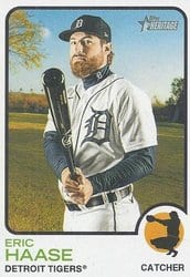 2022 Topps Heritage Base Set Eric Haase #195 card