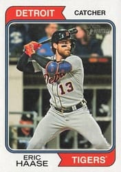 2023 Topps Heritage Base Set Eric Haase #422 card
