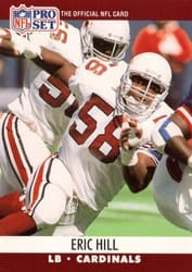 1990 Pro Set Base Set Eric Hill #615 card