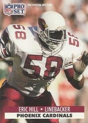1991 Pro Set Base Set Eric Hill #623 card