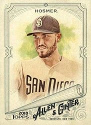 2018 Topps Allen & Ginter Base Set Eric Hosmer #74 card