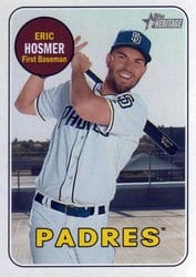 2018 Topps Heritage Base Set Eric Hosmer #709 card