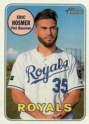 2018 Topps Heritage Base Set Eric Hosmer #71 card