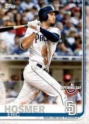 2019 Topps Opening Day Base Set Eric Hosmer #123 card