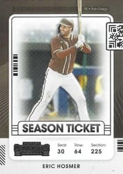 2021 Panini Contenders Base Set Eric Hosmer #24 card