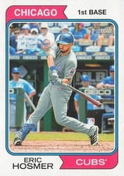 2023 Topps Heritage Base Set Eric Hosmer #227 card