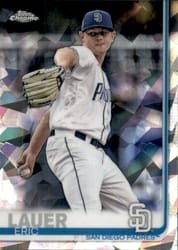 2019 Topps Chrome Sapphire Edition Base Set Eric Lauer #592 card