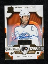 Eric Lindros 2022-23 Upper Deck The Cup All-Time Alumni Gold Foil Autograph Parallel card