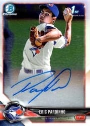 2018 Bowman Chrome Prospect Autographs Eric Pardinho #CPA-EPA card