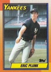 1990 Topps Base Set Eric Plunk #9 card