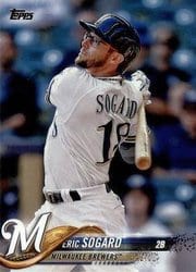 2018 Topps Base Set Eric Sogard #666 card