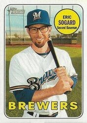 2018 Topps Heritage Base Set Eric Sogard #380 card