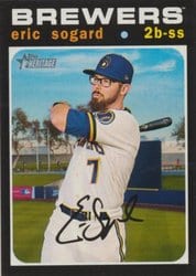 2020 Topps Heritage Base Set Eric Sogard #683 card