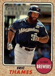 2017 Topps Heritage Base Set Eric Thames #535 card