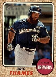 2017 Topps Heritage Base Set Eric Thames #535b card