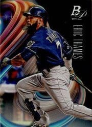 2018 Bowman Platinum Base Set Eric Thames #52 card
