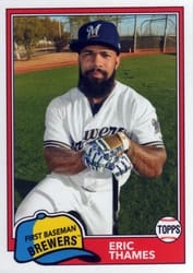 2018 Topps Archives Base Set Eric Thames #240 card