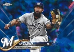2018 Topps Chrome Sapphire Edition Base Set Eric Thames #615 card