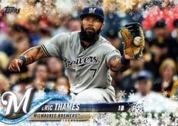 2018 Topps Holiday Base Set Eric Thames #HMW200 card