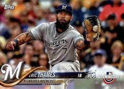 2018 Topps Opening Day Base Set Eric Thames #172 card