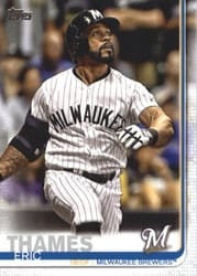 2019 Topps Base Set Eric Thames #695 card