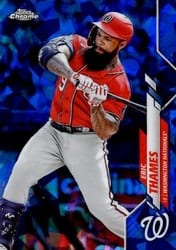 2020 Topps Chrome Update Sapphire Edition Base Set Eric Thames #U-107 card
