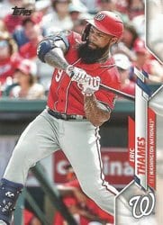 2020 Topps Update Base Set Eric Thames #U-107 card