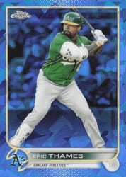 2022 Topps Chrome Update Sapphire Edition Base Set Eric Thames #US121 card