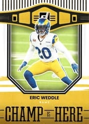 2022 Donruss Champ is Here Eric Weddle #CIH-11 card