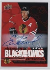 2025-26 Upper Deck Chicago Blackhawks Centennial Red Hot Autos Eric Weinrich #47 card