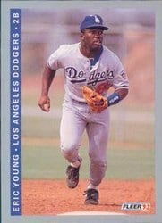 1993 Fleer Base Set Eric Young #69 card