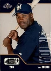 2002 Upper Deck 40-Man Base Set Eric Young #550 card