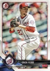 2018 Bowman Base Set Erick Fedde #35 card