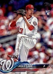 2018 Topps Base Set Erick Fedde #217 card