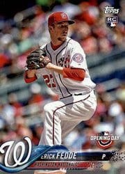 2018 Topps Opening Day Base Set Erick Fedde #133 card