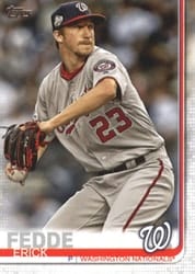 2019 Topps Base Set Erick Fedde #398 card