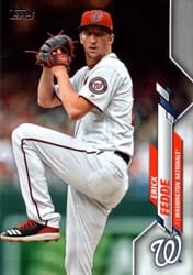 2020 Topps Base Set Erick Fedde #198 card