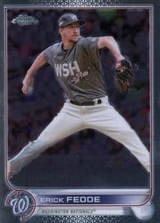 2022 Topps Chrome Update Base Set Erick Fedde #USC64 card