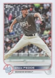 2022 Topps Mini Base Set Erick Fedde #US51 card