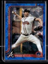2025 Topps Chrome Update Sapphire Base Set Erick Fedde #USC89 card