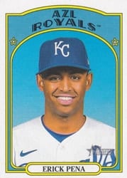 2021 Topps Heritage Minor League Base Set Erick Pena #32 card