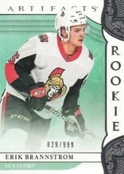2019-20 Upper Deck Artifacts Base Set Erik Brannstrom #169 card
